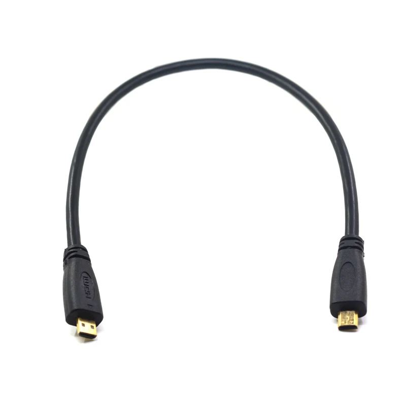 30 см D Тип micro HDMI штекер-штекер короткий кабель 1 фут | Электроника