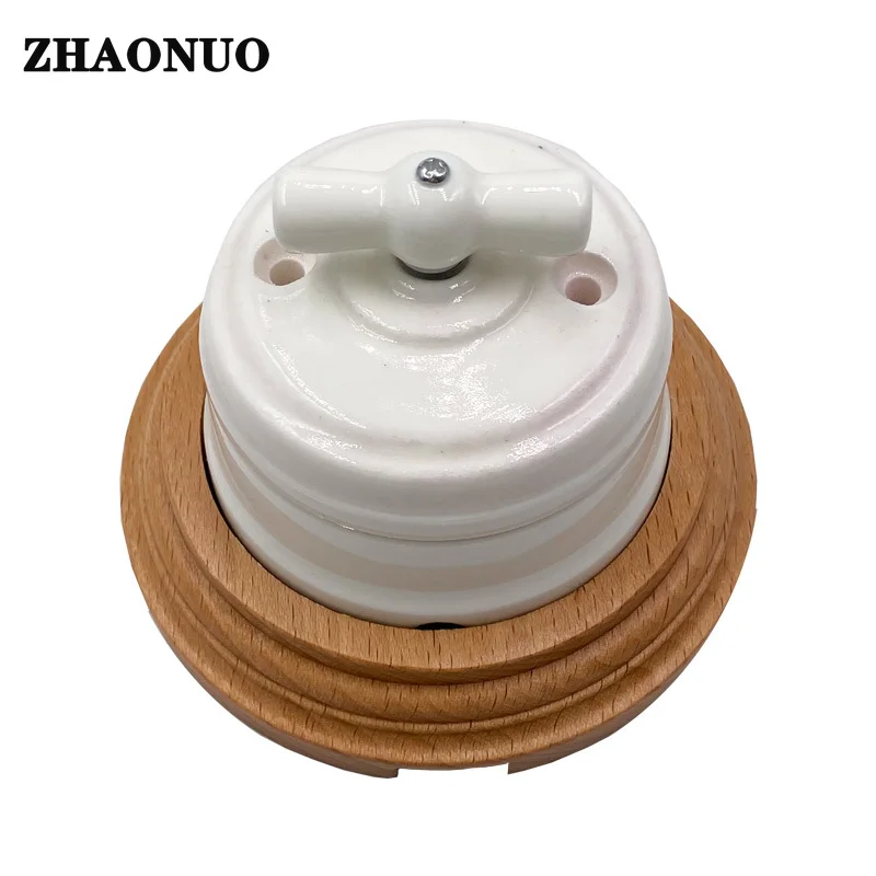 Personalized Ceramic Rotary Switch Wall Light Knob 10A 250V for Home Improvement Free Shipping Items | Обустройство дома
