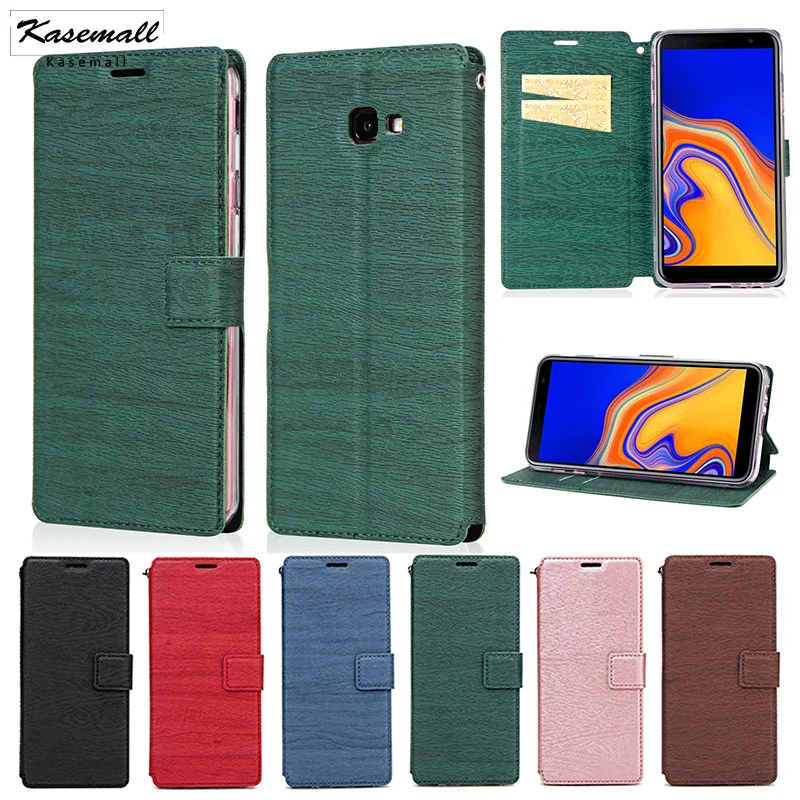 

Flip Case For Samsung Galaxy J4 Plus 2018 J4 Prime Ultra Slim PU Leather Card Slot Stand Wallet Cover For Samsung J6 Plus Fundas