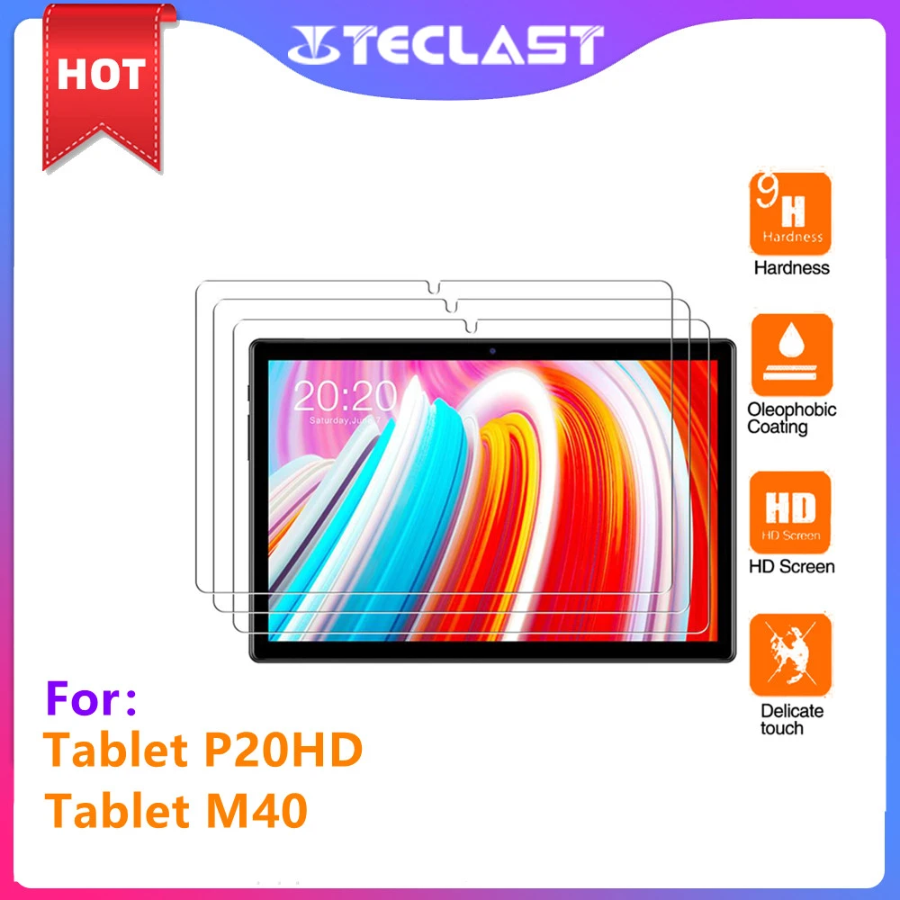 NEW Glass protector only use teclast M40 and P20HD 10.1Inch Premium Tablet protector Glass Screen Film Protector Cover