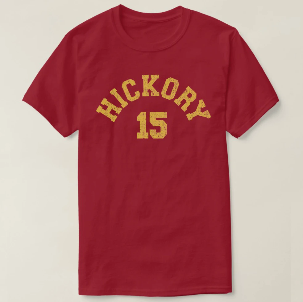 2019 Мужская футболка с принтом хлопковая Винтажная короткими рукавами Hickory