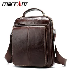 Fashion Retro Leather Men's Bag Outdoor Casual Shoulder Messenger Bag Vertical 6-Inch iPad Handbag in Stock 379