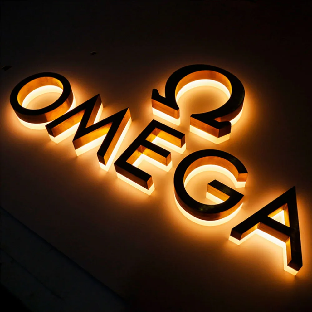 Custom Wall Led Letter 3D Backlit Letters Luminous Signage Lights | Электронные компоненты и принадлежности