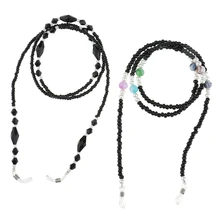 

2pcs Eyeglasses Chain Sunglasses Beaded Strap Necklace Holder Neck Cord Rope