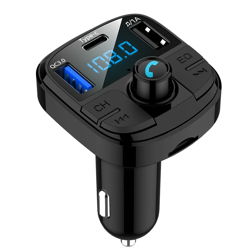 2 USB QC3.0 автомобильное зарядное устройство Bluetooth Hands-free Mp3 плеер fm-передатчик Handsfree автомобильный комплект автомобильные аксессуары телефон быстрое зарядное устройство