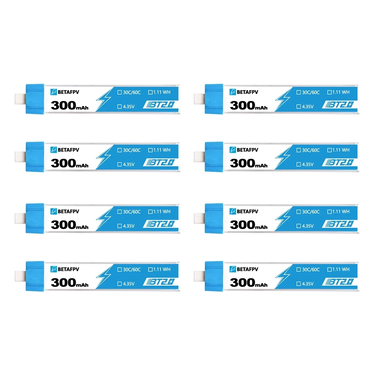 BT2.0 300mAh 1S 30C Батарея