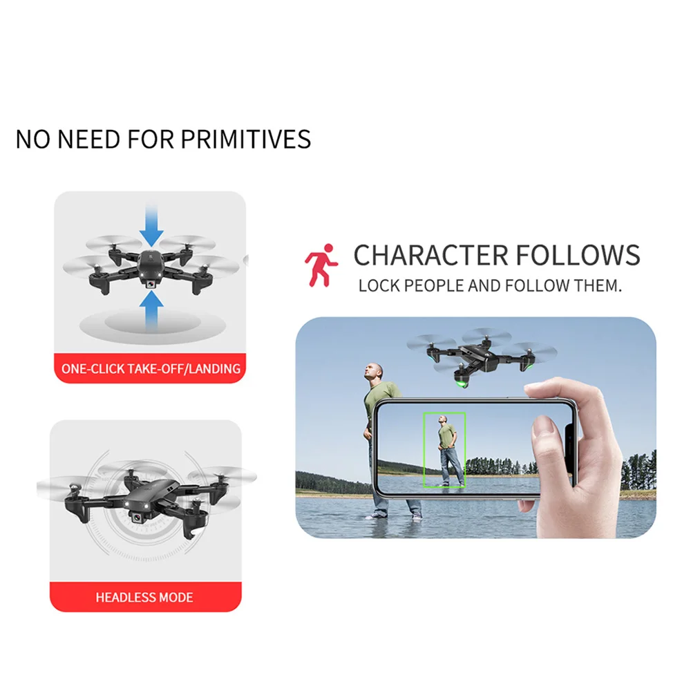Мини Дрон S166 gps динамическое слежение wifi FPV с камерой 1080P 18 минут время полета Радиоуправляемый Дрон Квадрокоптер 5G wifi 1080P 3 батареи
