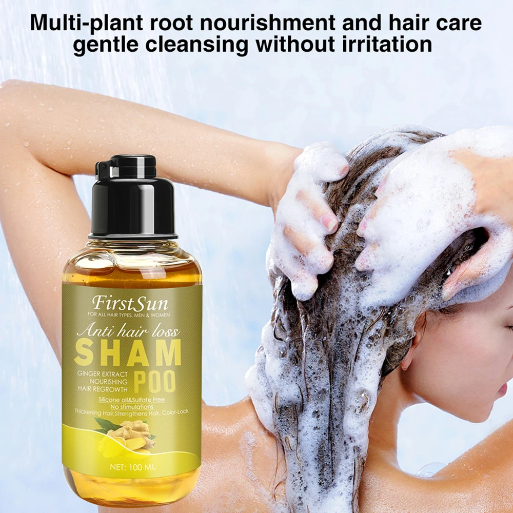 100ml Ginger Hair Growth Shampoo Refreshing Anti Loss Treatment Oil Control Promote Strengthens Nutrition Health Care | Красота и