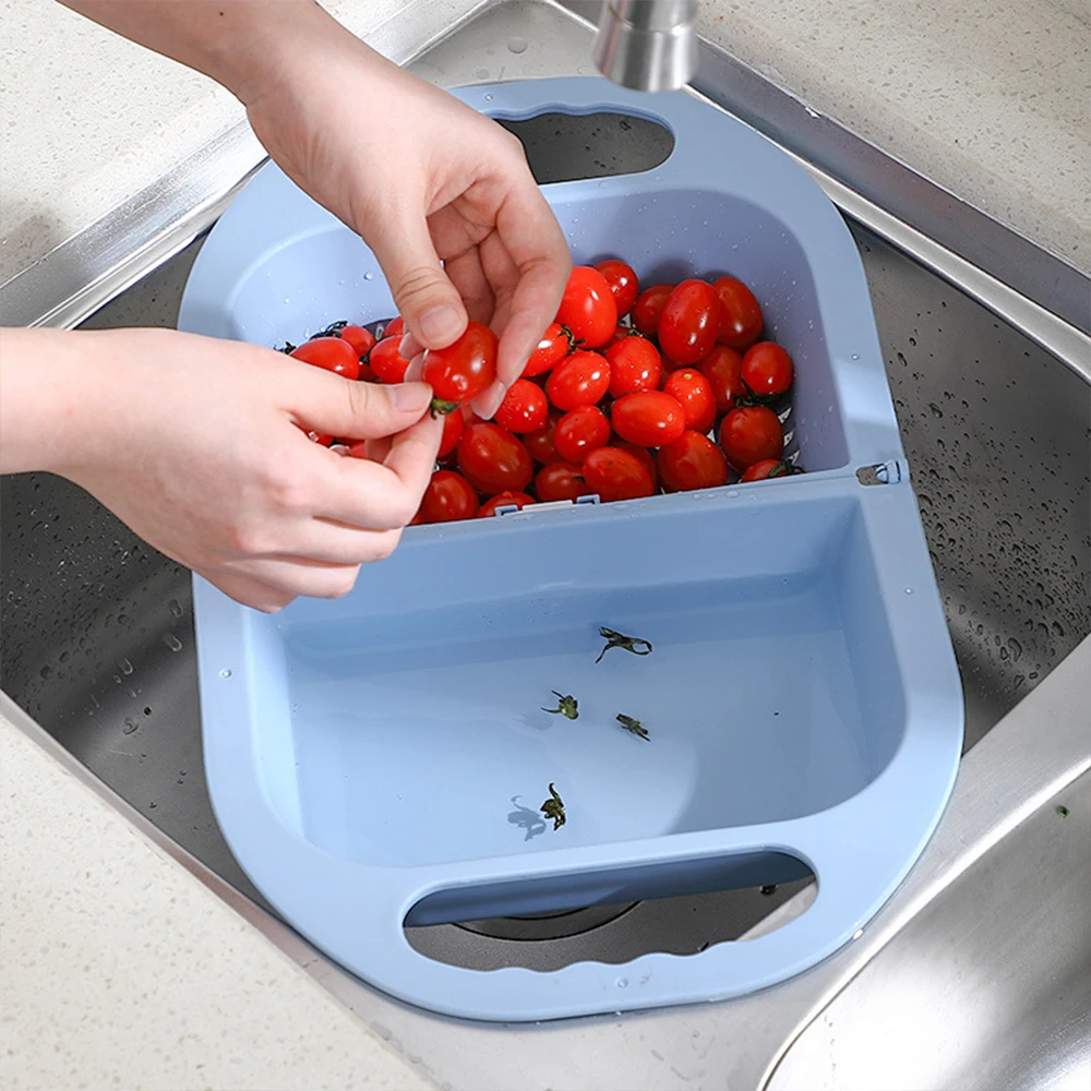 Складная сливная корзина чаша ситечко для мытья риса кухонная раковина лапша