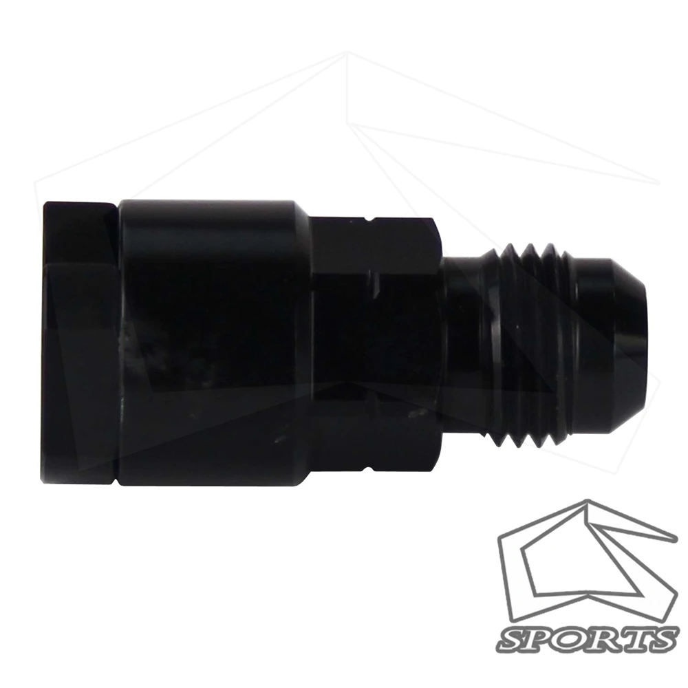 

Fuel Line EFI Adapter Fitting AN-6 Male to 3/8 Quick Disconnect Black