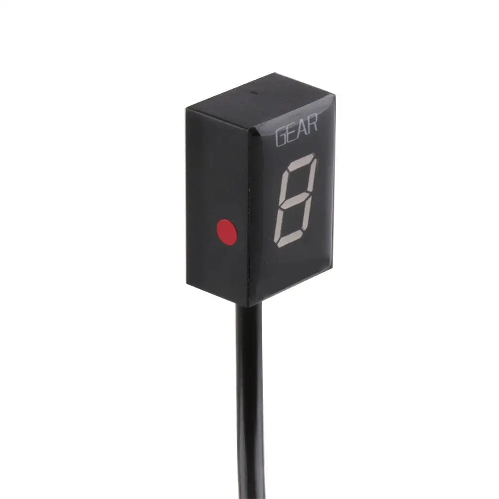 Цифровой измеритель скорости мотоцикла ЖК-дисплей Moto speed gear дисплей 6 уровней Ecu Plug Mount speed gear дисплей автомобильные наклейки