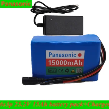 

Panasonic 24V 15Ah 6S3P 18650 batteria li-ion 25.2 V15000mAh bicicletta ttrico/batteria agli ioni di litio pack + 2A Caricatore