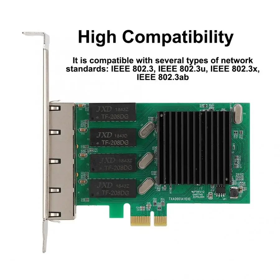 Для Intel350 4 порта 811 гигабит PCIE 1X сетевой интерфейс карты NIC для настольного сервера