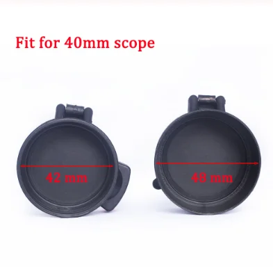 SPINA оптика Riflescope Аксессуары Эластичный прицел объектив протектор Флип-открытый Объектив крышки подходит для 40 мм 50 мм прицел - Цвет: 40mm scope cover