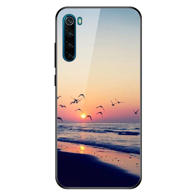 A023 Geruide для Xiaomi Redmi Note 8 чехол, закаленное стекло Note 8 Pro Чехол cubierta para Для Xiaomi Redmi Note 8 Pro Чехол - Цвет: A023