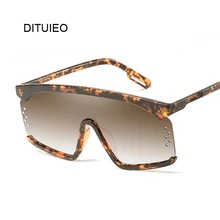 Винтажные Солнцезащитные очки для женщин негабаритных ветрозащитных очков One Peice большая оправа очки Солнцезащитные очки женские