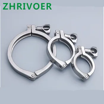 

38 51 63 76 89 102 Sanitary Fitting Tri Clamp Stainless Steel 304 Pipe clamp Hygienic grade