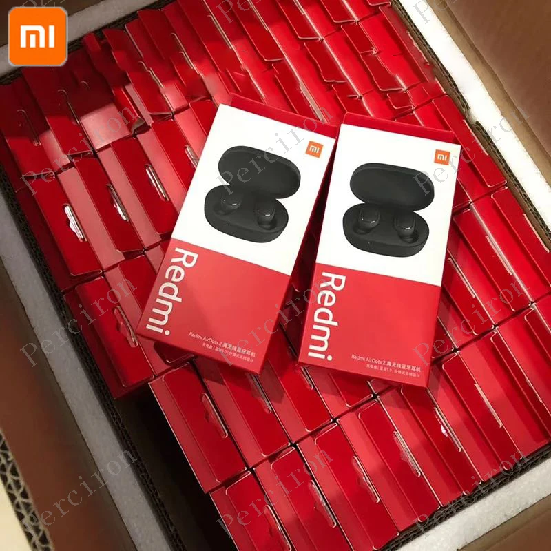 10 pieces/lot Redmi Airdots 2 Xiaomi Headset Redmi Airdots S TWS True Wireless Bluetooth Headset Bass Stereo With Voice Control