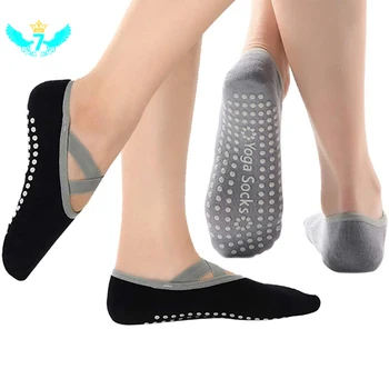 

1 Pair Socks Women Yoga Anti-slip Socks Backless Silicone Non-slip Short Socks TOA