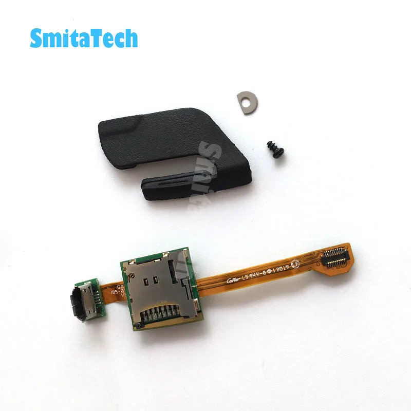 PCB USB и держатель для микро-СД батареи 361-00035-06 USB Черный резиновый колпачок для Garmin Edge 1000/EXPLORE ore 1000 gps ремонт