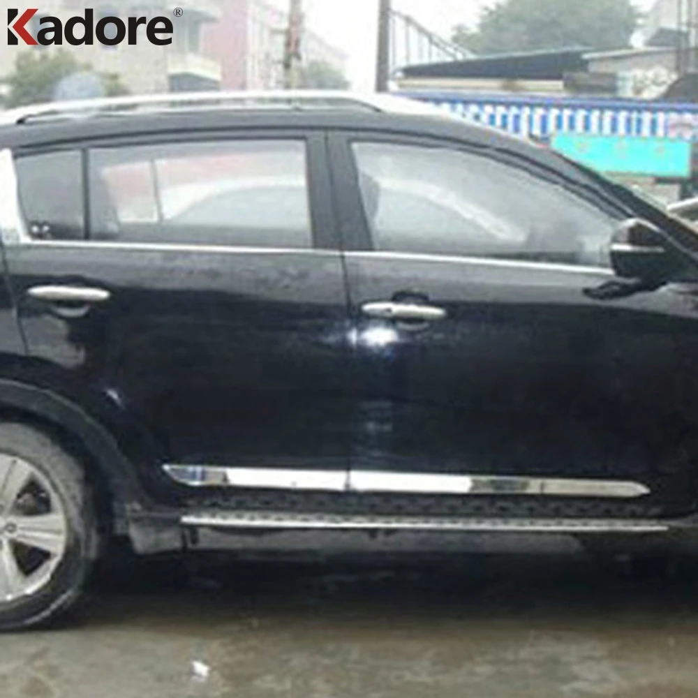 Накладки на боковые двери для Kia Sportage 2011 2012 2013 2014|side door molding|door molding trimdoor |