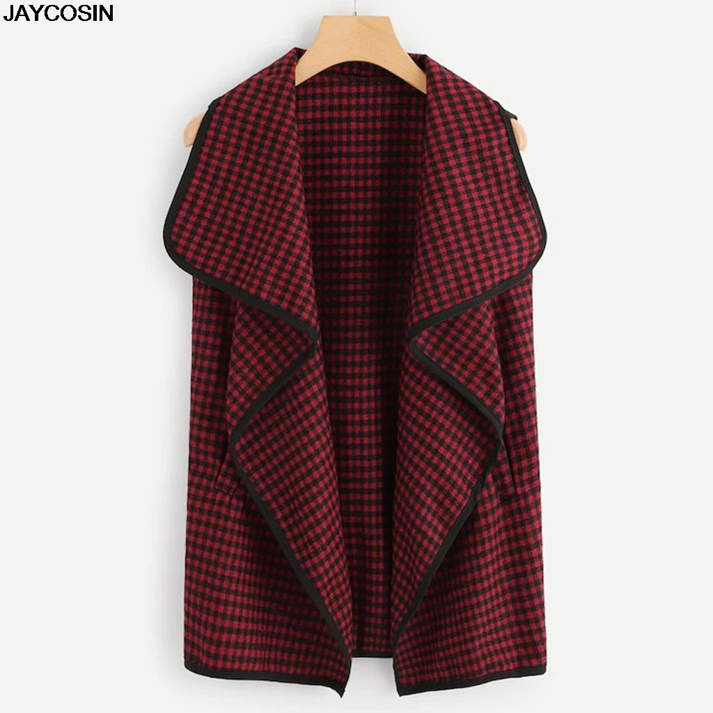 JAYCOSIN Han edition костюм женский жилет куртка на весну и осень черный красный кардиган