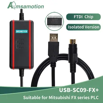 

USB SC09 FX Adapter Suitable For Mitsubishi FX Series PLC USB-SC09-FX Programming Cable FX0N FX1N FX2N FX0S FX1S FX3U FX3G