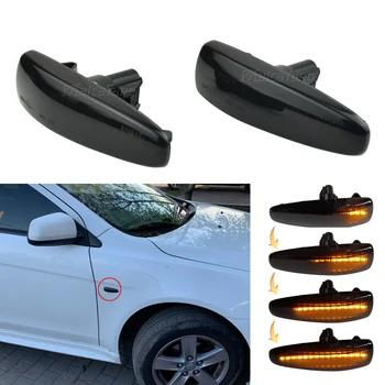 

2pcs Dynamic LED Side Marker Turn Signal Repeater light lamp For Mitsubishi Lancer Evolution X Outlander 2011-up Mirage 2014-up