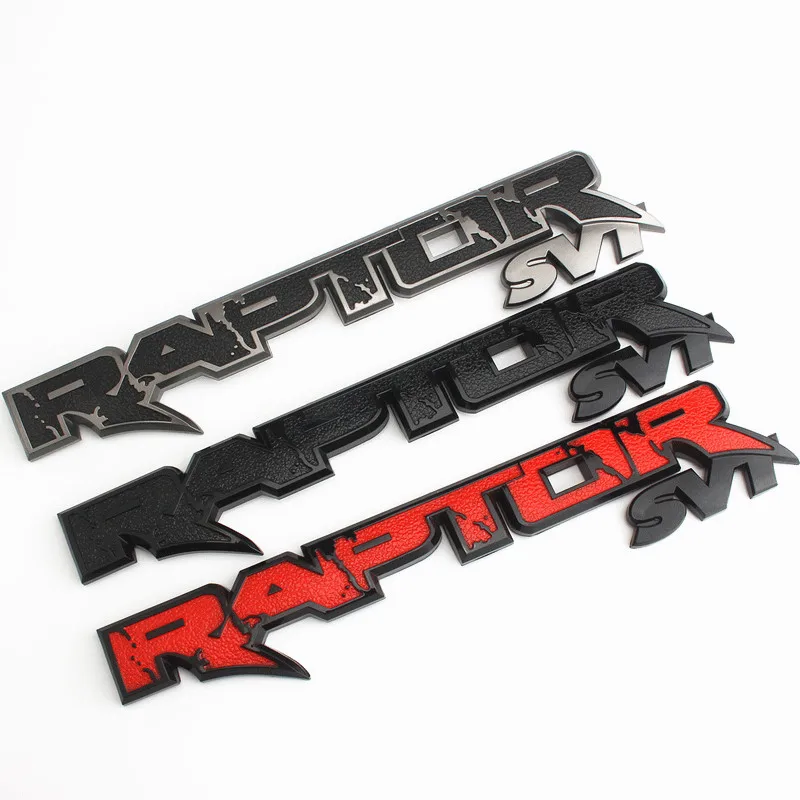 

1 pcs New Raptor SVT Tailgate Emblem 3D Badge 09-14 Trunk Car Sticker Decal For Ford F150 2010-2014 Fx4 Car accessories