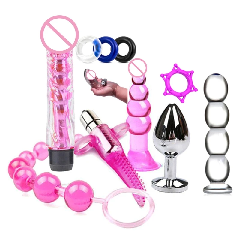 Adult Sex Product Kit BDSM Slave Bandage Flirt GamesDildo Vibrator Plugs A6HF