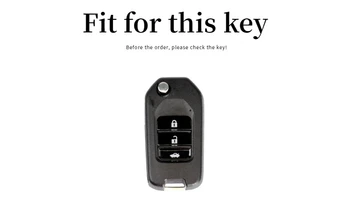 Nuova custodia portachiavi in pelle per Honda 2016 2017 CRV Pilot Accord Civic Car Shell Auto portachiavi portachiavi - Nuova custodia portachiavi in pelle per Honda 2016 2017 CRV Pilot Accord Civic Car Shell