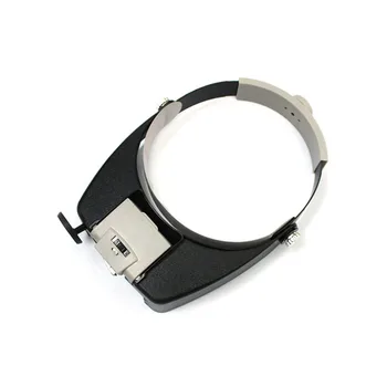 

HOT LED Lamp Light Headband Jewelry Magnifying Glass Headband LED Light Magnifying Glass Lens Visor Toiletry Kits new selling