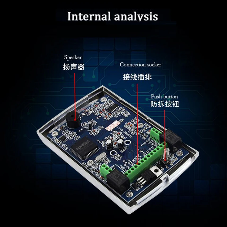 5YOA Metal Keypad Reader LED Backlight RFID 125khz for Access Control System Proximity Card Standalone User Door Lock Entry 5 5YOA Metal Keypad Reader LED Backlight RFID 125khz for Access Control System Proximity Card Standalone User Door Lock Entry 5