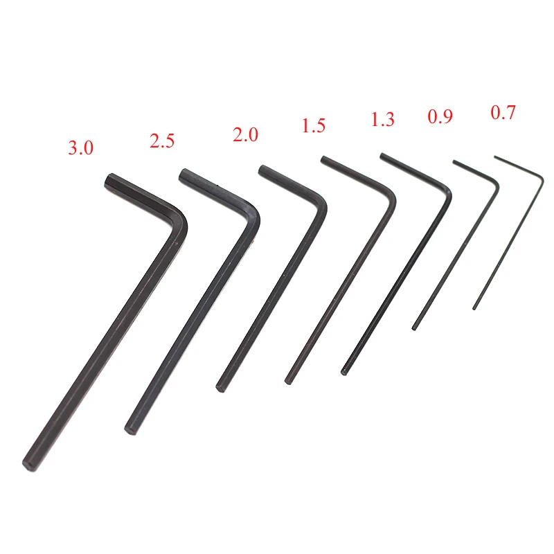 Bricolage 7Pcs/lot 0.7mm3mm Mini Hexagon Hex Allen Key Set Wrench