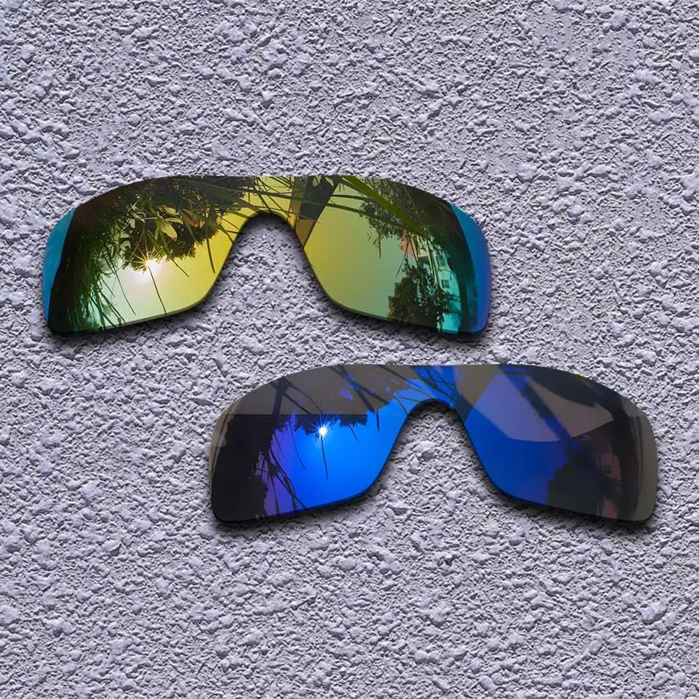 2 пары поляризованных сменных линз для солнцезащитных очков Oakley Batwolf-несколько вариантов - Цвет линз: Golden-Purple