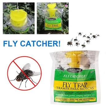 

Flycatcher Trap Bag Disposable Non Toxic Outdoor Insect Killer Pest Control Catcher Contain Lure Bait Trap Bag Home Garden Tools