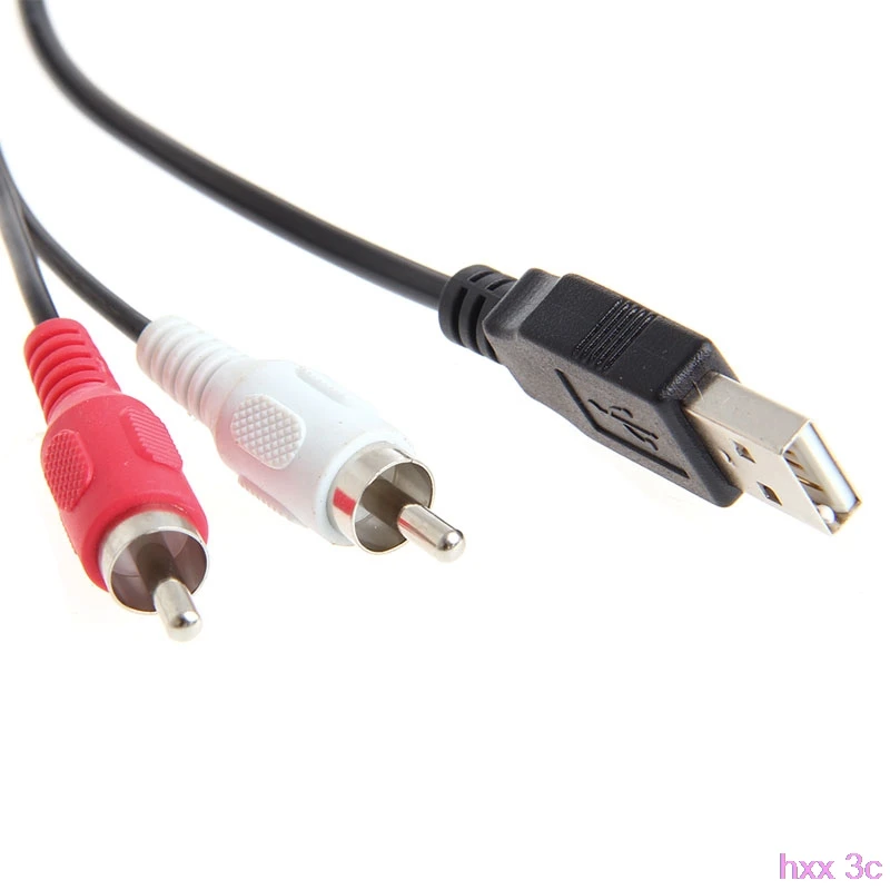 Автомобиль Лодка Mot 1 м Длина USB 2 RCA до 3,5 мм Женский заподлицо AUX Стерео