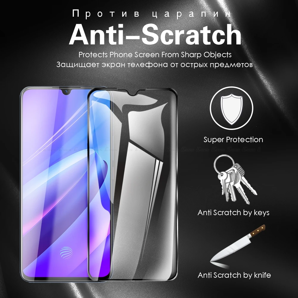 Полное покрытие стекла для BBK Vivo iQOO V17 Neo V15 V11 Pro 5G V11i V9 S1 глобальная защитная пленка из закаленного стекла