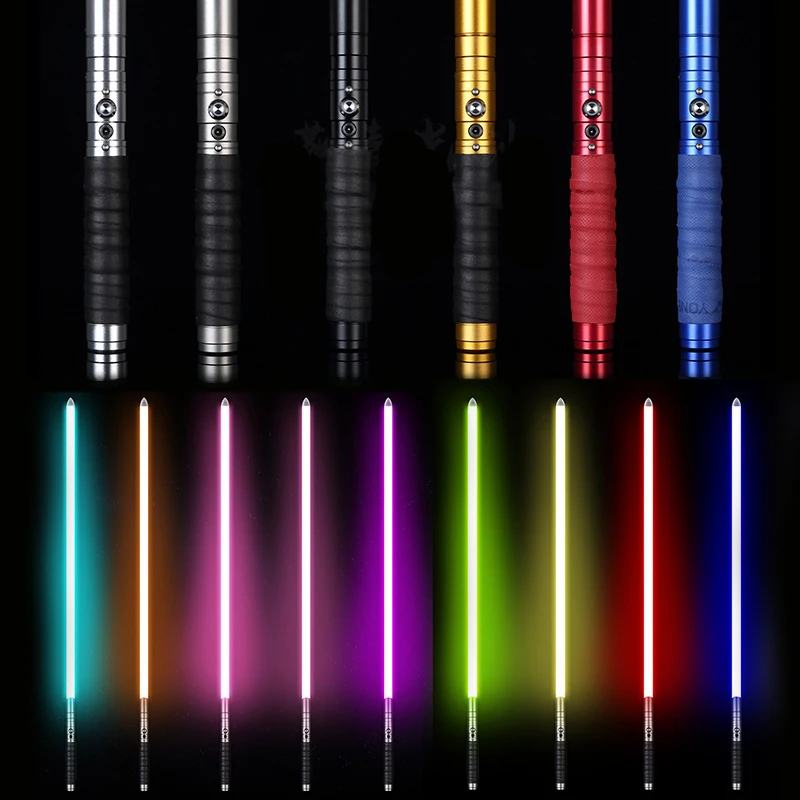 100 см RGB светильник сабля меч лазер металлические рукояти USB Перезаряжаемые