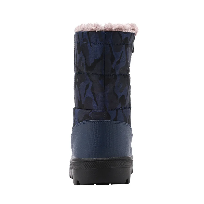 Winter Shoes For Men Blue Red Camouflage Hunting Boots Man Non-Slip Winter Warm Men Snow Boots Fashion With Fur Skiing Boots Men