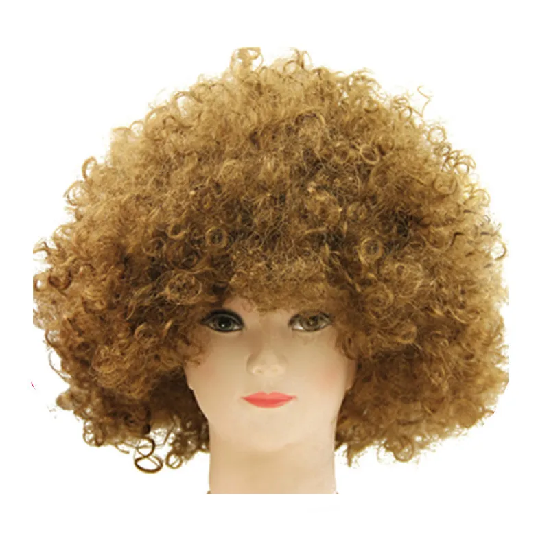 Colorful Clown Wigs Men Female New Handmade Masquerade Stage Performance Accessories High Quality Emulation Props Curly Hair