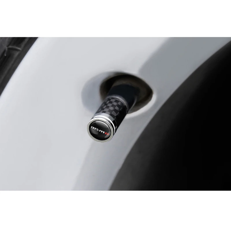 4PCS/SET Car Tire Valve Stem Caps Carbon Fiber Tyre Air Valve Cover for Nissan Nismo Teana Qashqai Skyline Juke X-trail Almera 4PCS/SET Car Tire Valve Stem Caps Carbon Fiber Tyre Air Valve Cover for Nissan Nismo Teana Qashqai Skyline Juke X-trail Almera