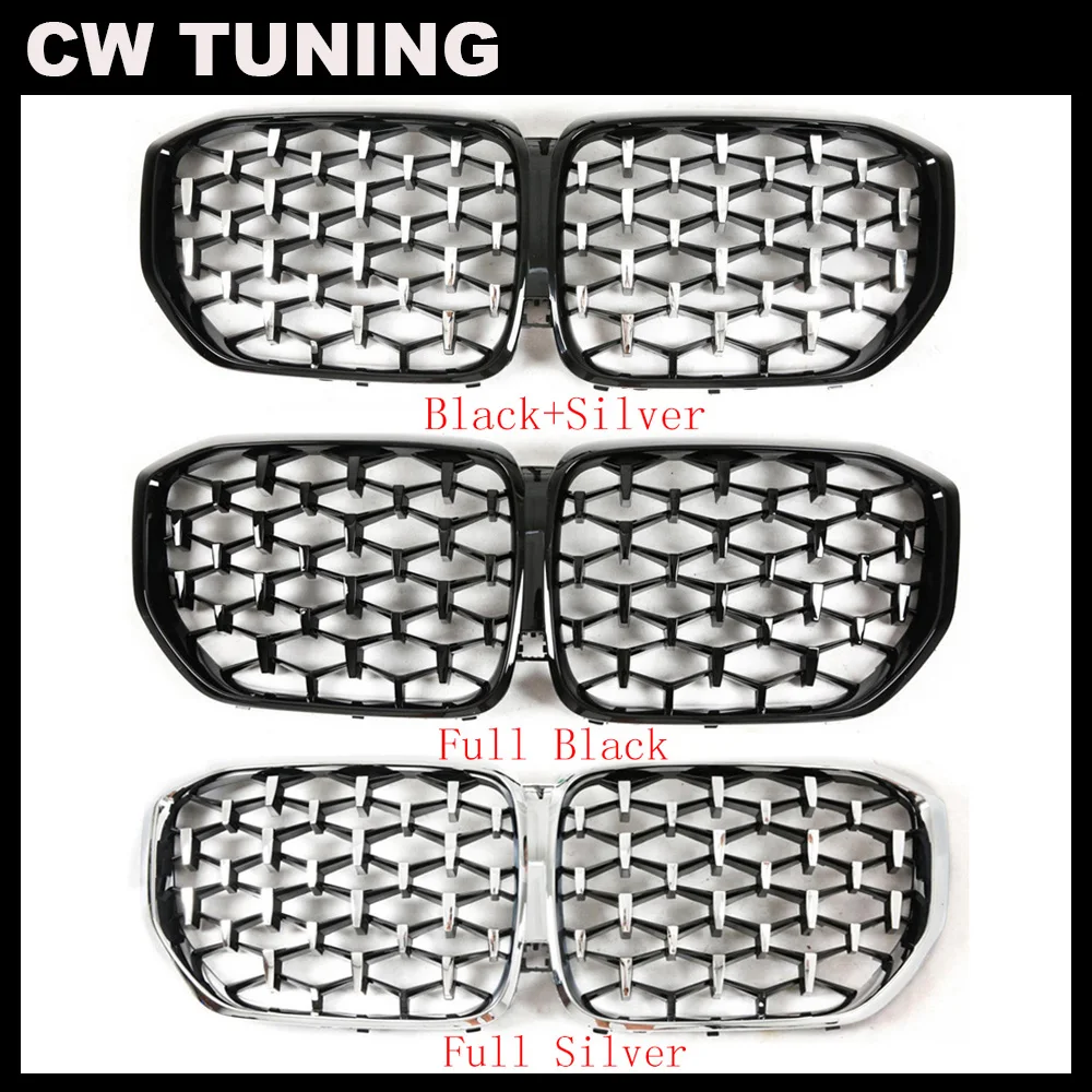 

Car Grille For BMW X5 G05 2019+ ABS Diamond Glossy Black Front Kidney Grille Replacement X5 G05 Front Bumper Grill