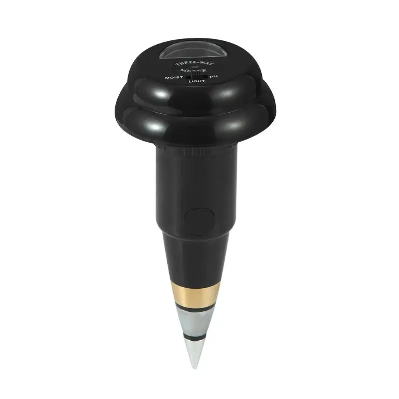 3in1 Soil PH Light Moisture Meter Garden Plant Soil Analyzer Tester Self-Powered 19QB