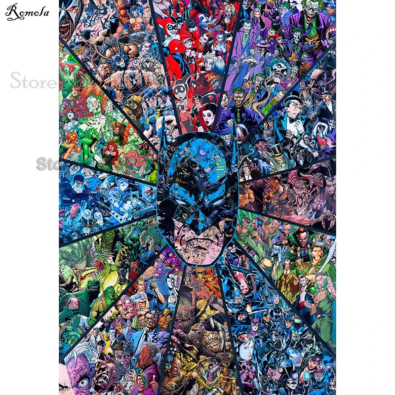 

Diamond Painting Movie character collection DIY Diamond Embroidery 5D Mosaic Full Pictures by Numbers Rhinestones Elephants