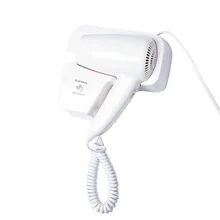 1300W Electric Hair Dryer Cold&Hot Air Blow Bathroom Wall Hanging Power Blower,Without Usb Socket Us Plug