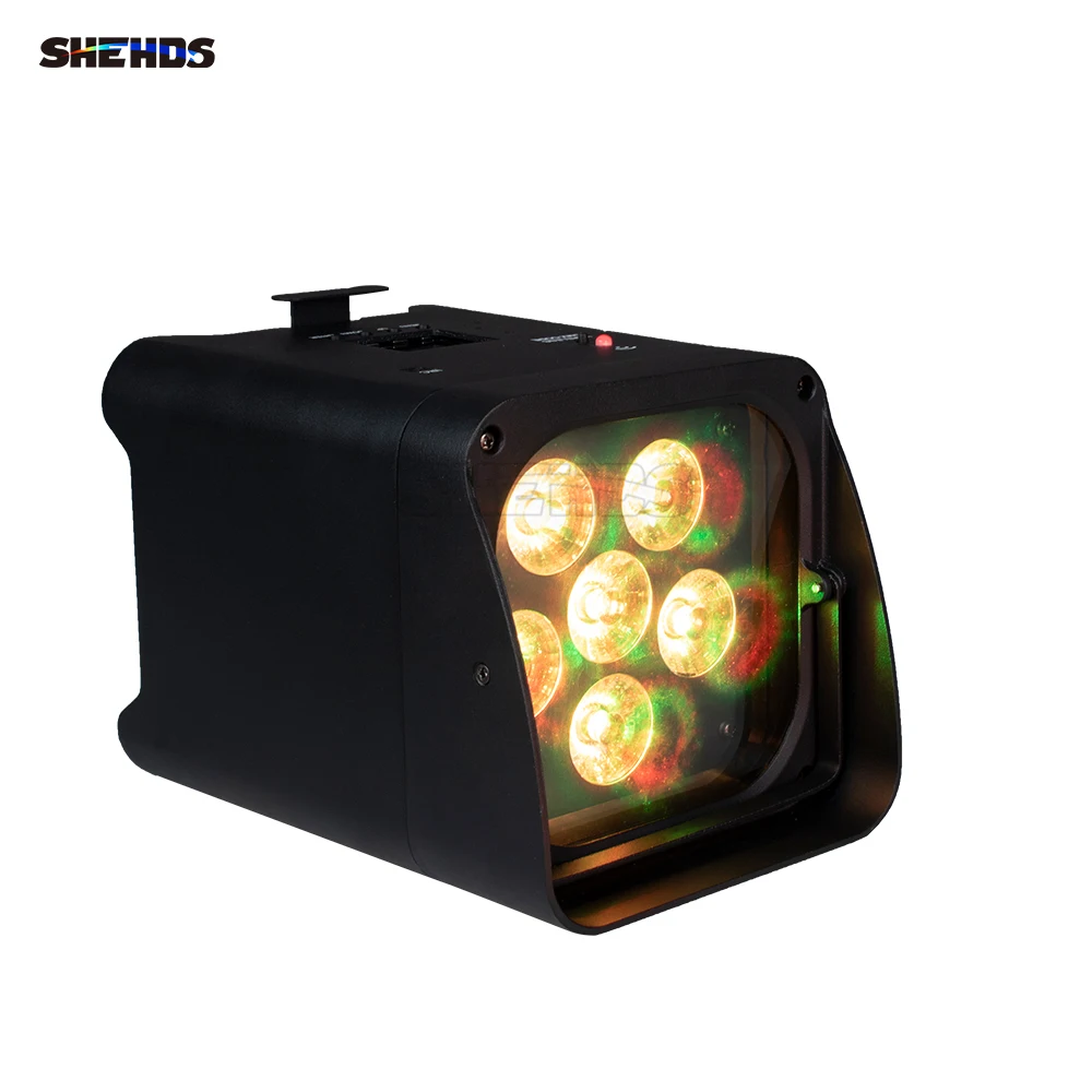รูปสินค้า ไฟ LED บาร์ ดิสโก้ 6x18W 6in1 แสงสีครบ ไร้สาย