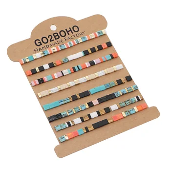 

Go2Boho Miyuki Tila Bracelets Women 2020 Winter Jewellery Fashion Stretch Bracelet Jewelry Friends Gift Wholesale Pulseras Moda