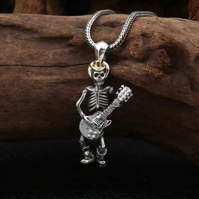 Ожерелье из серебра 925 пробы в стиле панк рок|Подвески| |