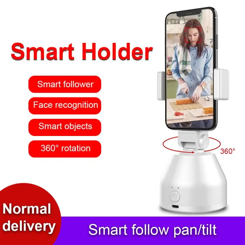 

Portable 360 Smart Shooting Selfie Stick Holder Auto Face Tracking Object Tracking Vlog Phone Holder Gimbal As Apai Genie 360